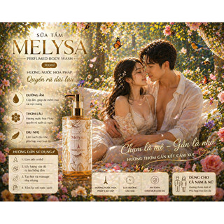 Sữa tắm hương nước hoa MELYSA Perfumed Body Wash 300ml – Thơm lâu, dưỡng ẩm, sạch dịu nhẹ, hương Pháp
