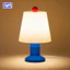 Đèn Bàn Trang Trí ”LAMP CAKE” Chân Xanh, Chụp đèn xếp ly, Decor bàn làm việc, phòng ngủ, phong cách retro hiện đại