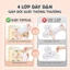 Khăn giấy rút Tiểu Hạ Topgia thùng 4 bịch 4000 tờ dày dặn