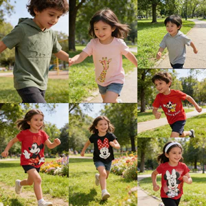 Áo Phông Bé Trai Bé Gái Cộc Tay Mặc Hè Nhiều Mẫu Xinh Size 18M-12Y (11-45kg) Thoáng Mát, Thấm Hút Mồ Hôi C1131 D8092