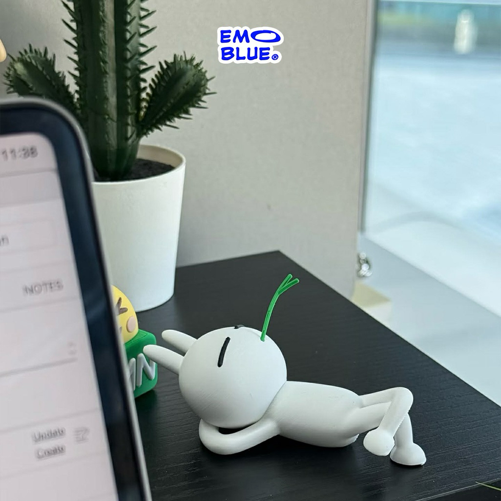 [KÈM MIẾNG DÁN] Mô Hình Thỏ Lãng Tử Dễ Thương, Dán trang trí màn hình máy tính, màn hình ô tô,  bàn làm việc, quà tặng