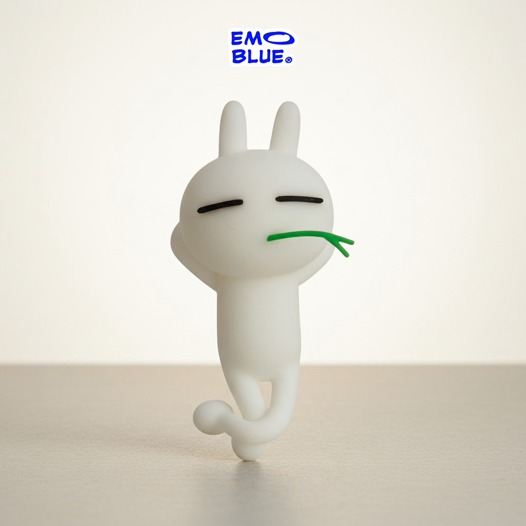 [KÈM MIẾNG DÁN] Mô Hình Thỏ Lãng Tử Dễ Thương, Dán trang trí màn hình máy tính, màn hình ô tô,  bàn làm việc, quà tặng