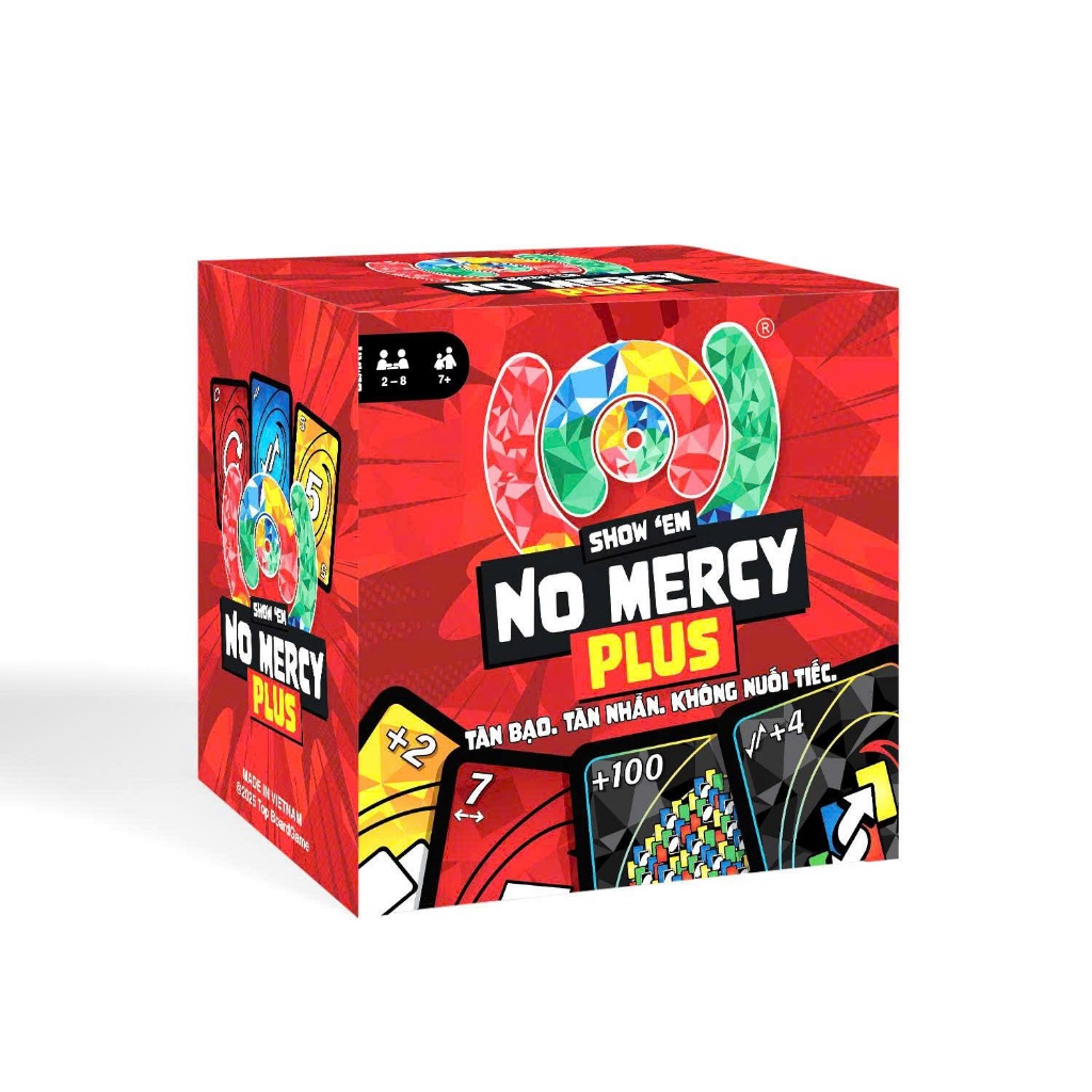 BỐC NO MERCY cuộc chơi nâng cấp,HDTB +10 luật chơi khắc nghiệt, trò chơi thẻ bài 192 thẻ bài TOP BOARDGAME