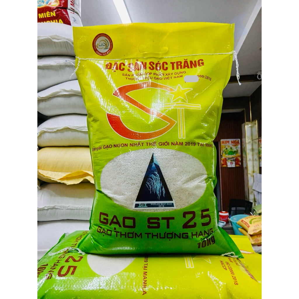 GẠO ST25 ( LOẠI 1) -  DẺO DAI, THƠM LÁ DỨA & CỐM NON