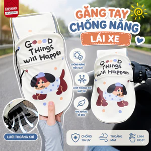 Găng Tay Chống Nắng Lái Xe Xe Máy Chống Tia UV, Chống Nước, Có Lưới Thoáng Khí, Bao Tay Đi Xe