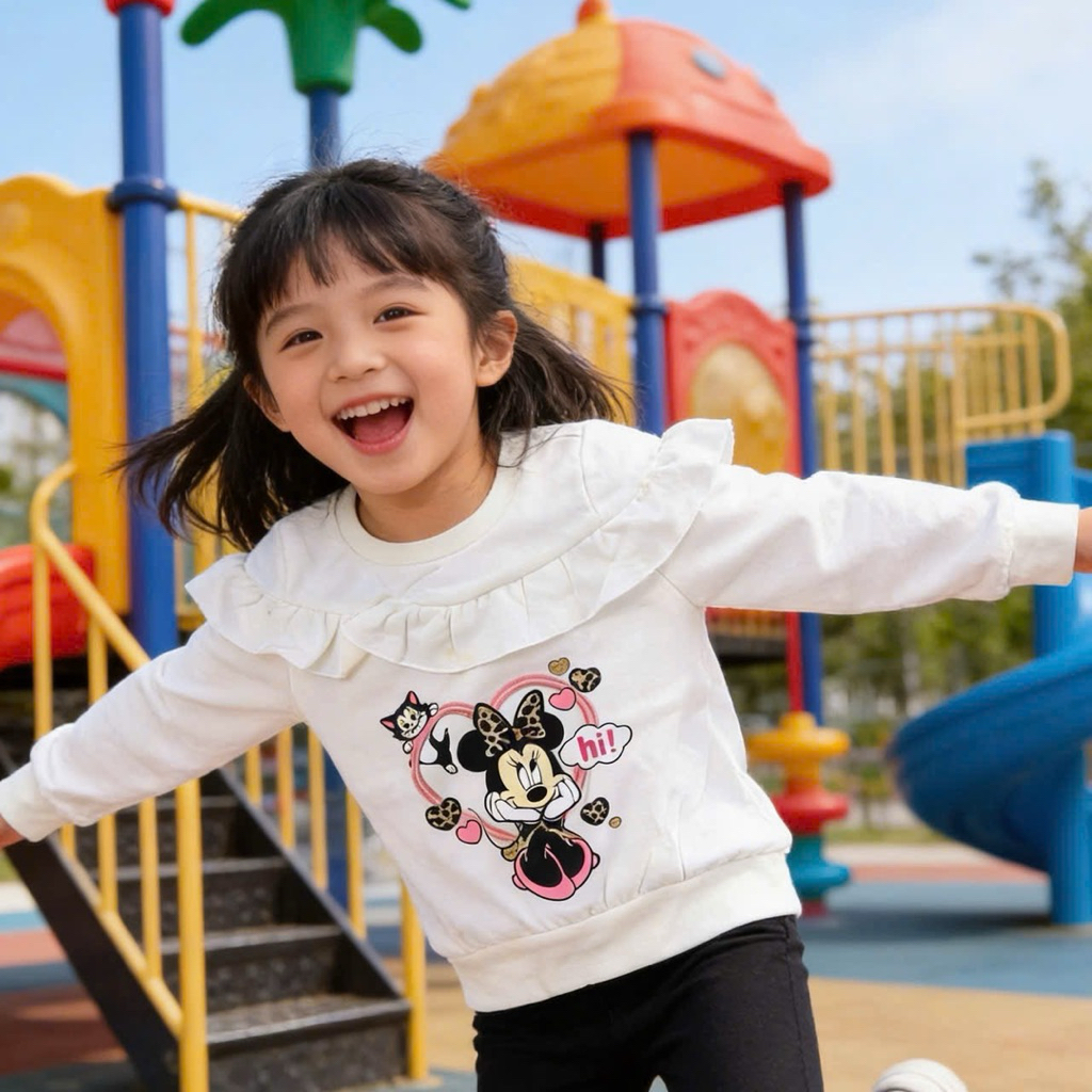 Áo Dài Tay Bé Gái Thu Đông 2-6 Tuổi (11-23kg) Cotton Mềm Mại Nhiều Mẫu Xinh L014 L007 L055 L045