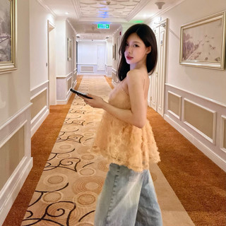 Áo babydoll voan bèo nổi lưng chun co giãn - Pearla.studio