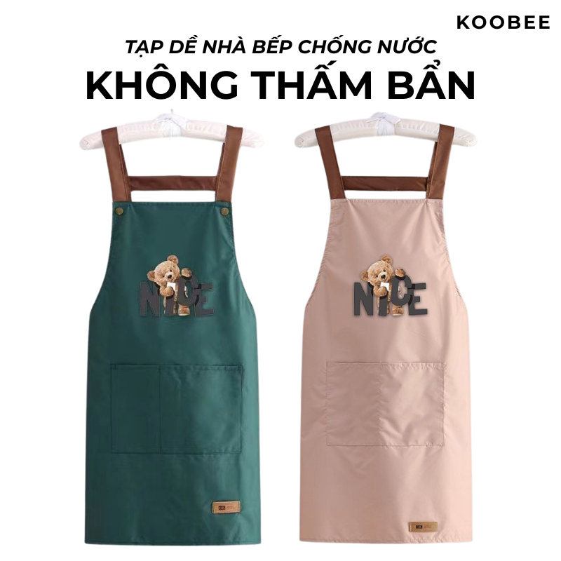 Tạp Dề Chống Thấm Nước Chống Bám Dầu Có Túi Lớn - Tạp Dề Nấu Ăn Nhà Bếp Cho Nam Nữ | 203