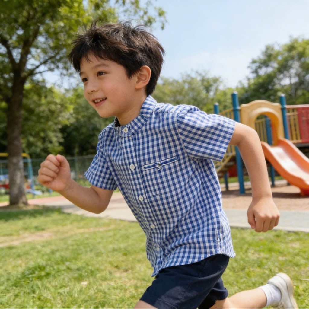 Áo sơ mi bé trai E0357 L079 – áo sơ mi trẻ em cao cấp size 5-16 tuổi (17-60kg)