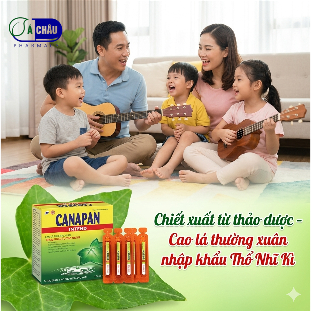 Siro Ho Cảm Sổ Mũi CANAPAN, Giảm Ho Cảm Sổ Mũi Nhanh Cho Bé Và Mẹ Bầu Với Chiếc Xuất Cao Lá Thường Xuân Và Thảo Dược