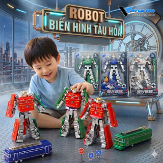 Robot Biến Hình Biệt Đội Tàu Hỏa Siêu Chiến Binh Mecha - Đồ Chơi Robot Biến Hình Chất Liệu An Toàn, Đồ Chơi Giải Trí