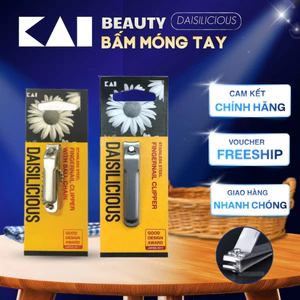 Bấm móng tay cao cấp KAI Daisi chất liệu thép không rỉ an toàn sử dụng