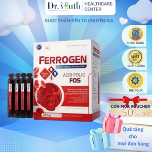 Ống sắt FERROGEN Bổ sung SẮT dễ hấp thu,Acid folic cho phụ nữ có thai và sau sinh ,người bị thiếu máu,xanh xao da mặt