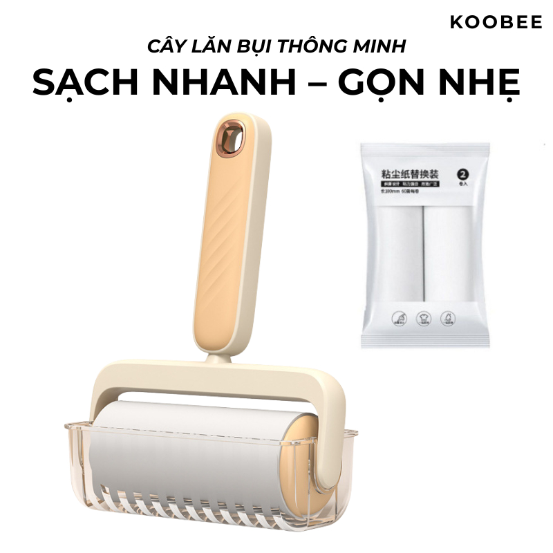 Cây Lăn Bụi Thông Minh KOOBEE Làm Sạch Quần Áo, Ga Giường, Sofa, Lông Chó Mèo Thế Hệ Mới 2024 | 101