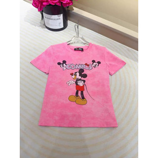 Áo phông cotton cổ tròn cộc tay hình mickey comics vải loang form babytee #21228