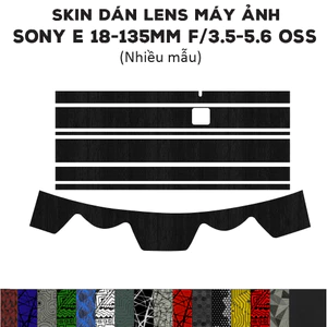 Skin dán Lens Sony E 18-135mm F/3.5-5.6 OSS (Nhiều mẫu) | Decal Film 3M dán bảo vệ ống kính máy ảnh Sony 18-135
