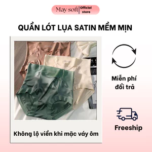 Quần Lót Nữ Lụa Satin Mềm Mịn Co Giãn Tốt Mặc Êm Cả Ngày May Soft QL02S