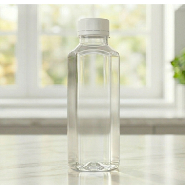Combo 25 Chai Nhựa Vuông 280ml  – Chai Đựng Nước Ép, Trà Sữa, Detox, Sữa Hạt Kèm Nắp, Nhựa PET Bút Chì Phi 30