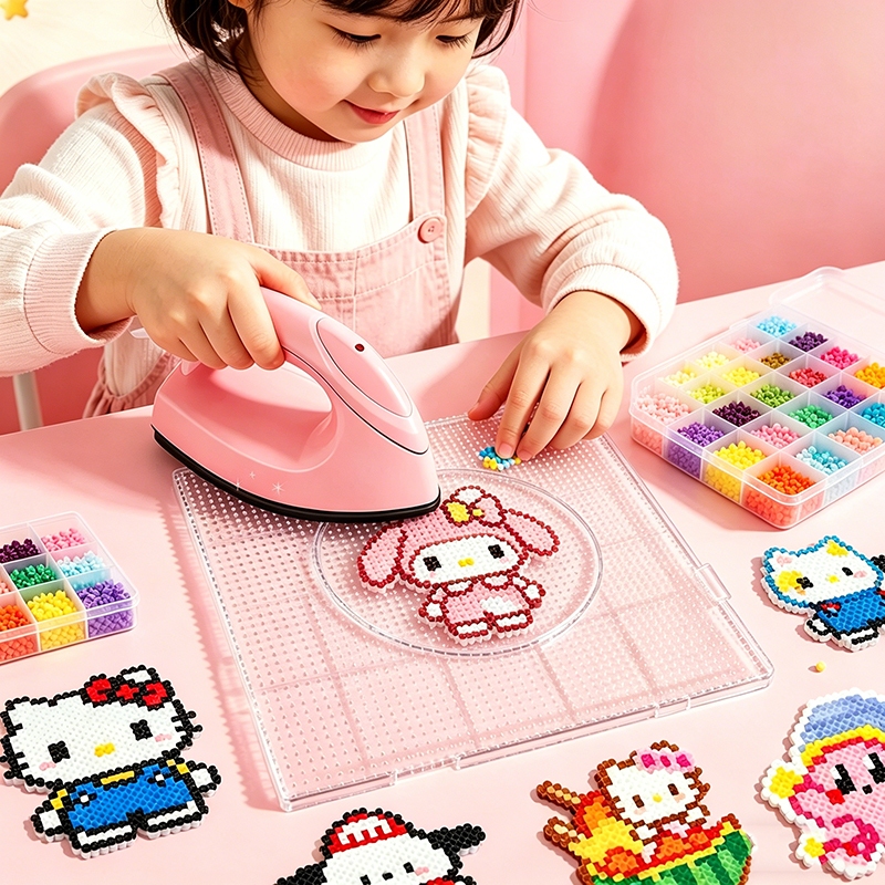 Bộ hạt xếp hình DIY 24/48/96 màu đồ chơi handmade nhẵn mịn an toàn cho bé sinh nhật ý nghĩa