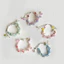 Vòng Tay Nữ Dây Rút Charm Đá Ngọc Trai Pastel Gốm Quà Tặng Bạn Gái Phong Cách Siêu Dễ Thương Dây Sáp