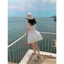 Váy thô trắng viền ren QCCC