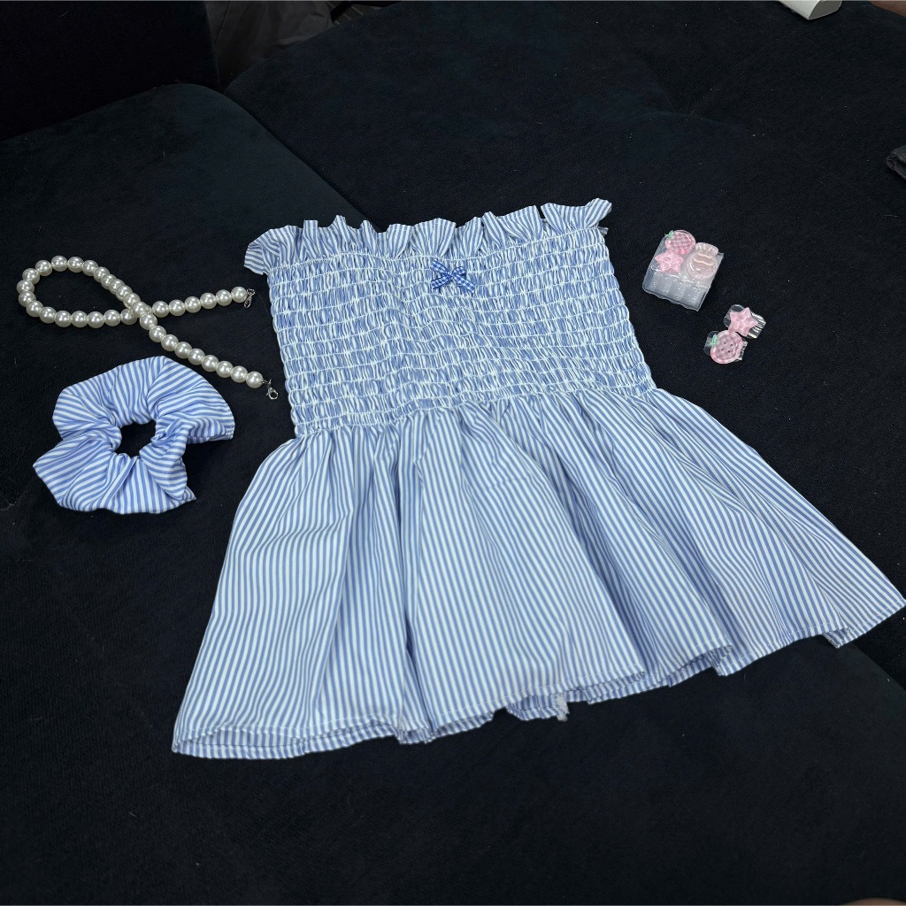 Áo nhún sọc xinh xinh #tiktok Phương Bán Áo Nhún