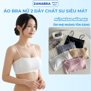Combo 3 Áo lót su mút mỏng mặc thoải mái - Set 3 Áo 2 dây mảnh co dãn đa chiều ZANABRA B8881