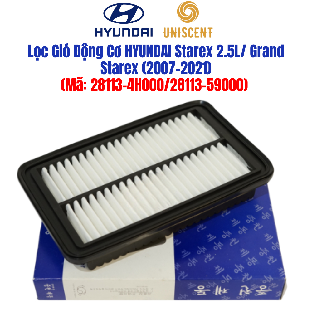 Lọc Gió Động Cơ Starex 2.5L/ Grand Starex (2007-2021) (Mã: 281134H000)
