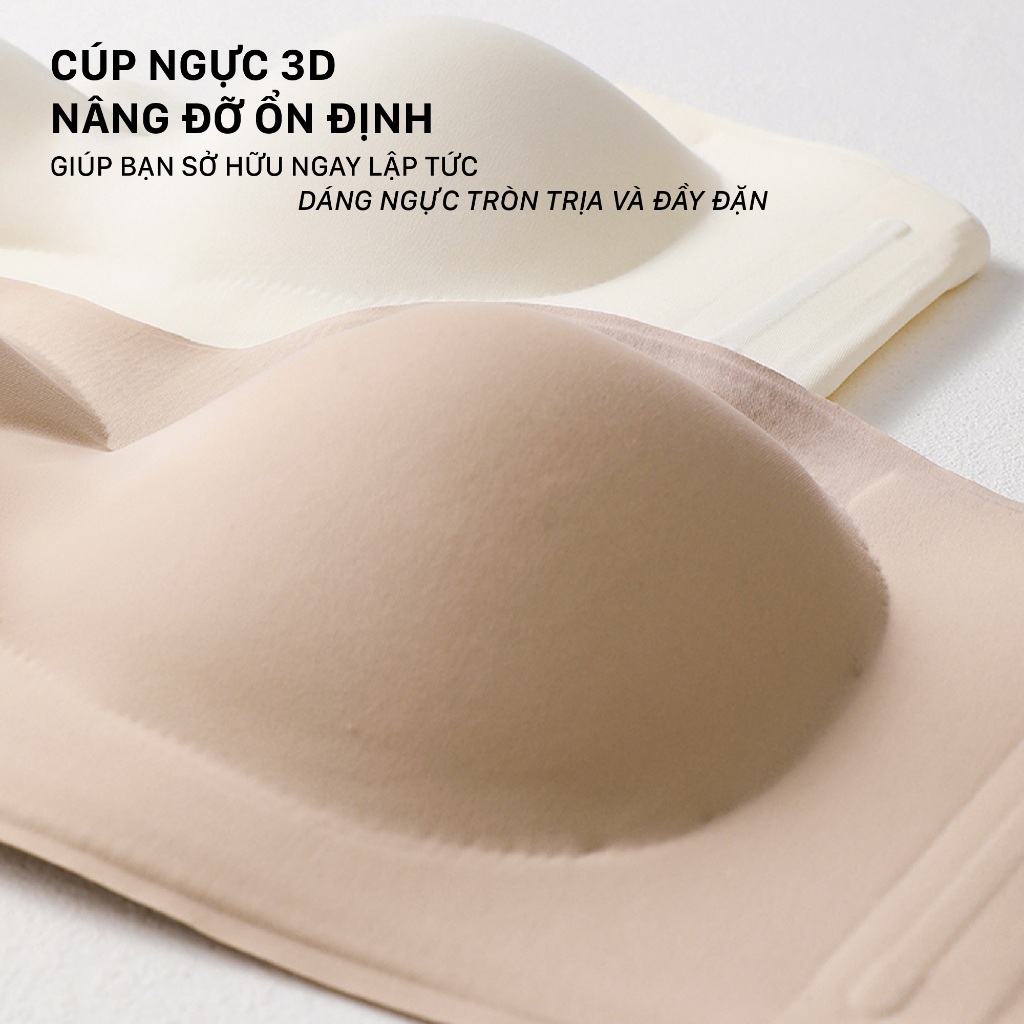 Bra Áo Lót Quây Ngang Cúp Ngực Chống Tuột Không Dây Siêu Bám Unilove Không Dây Không Gọng 2271