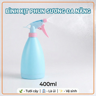 Bình Xịt Phun Sương Đa Năng 400ml Tưới Cây, Là Ủi Quần Áo, Vệ Sinh Kính - Nhựa Cao Cấp, Chống Rò Rỉ