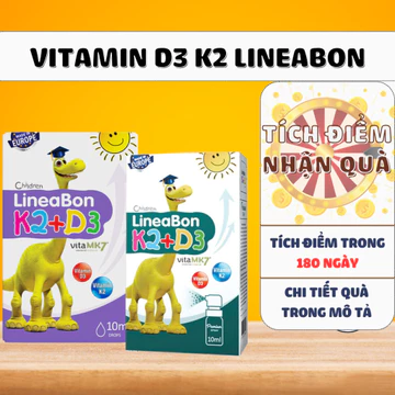 [Chính hãng] LineaBon vitamin D3 k2 10ml - vitamin tăng chiều cao cho bé Chính hãng