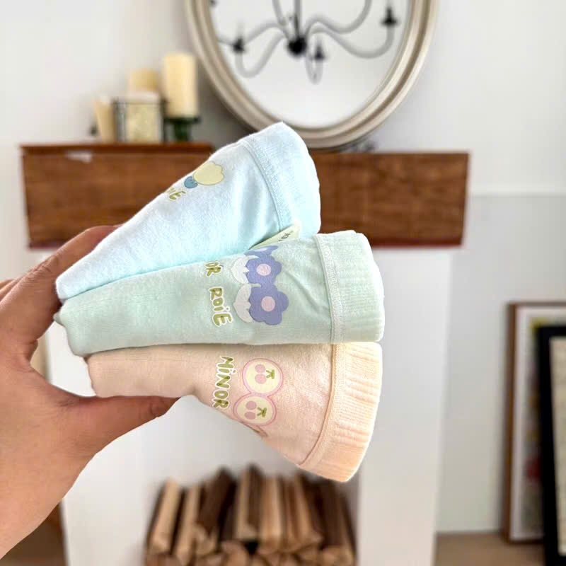 Sét 5 10 quần lót cotton QK3, Quần lót họa tiết chất cotton kháng khuẩn