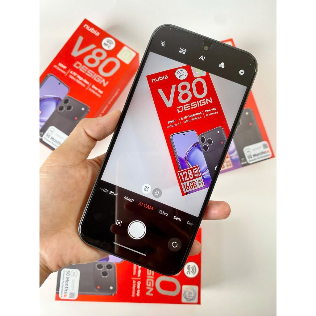 [Chính hãng] Điện Thoại ZTE Nubia V80 Design Fullbox Mới Nguyên Seal Pin 5000 mAh Có NFC BH 12 Tháng