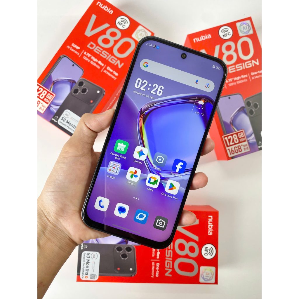 [Chính hãng] Điện Thoại ZTE Nubia V80 Design Fullbox Mới Nguyên Seal Pin 5000 mAh Có NFC BH 12 Tháng