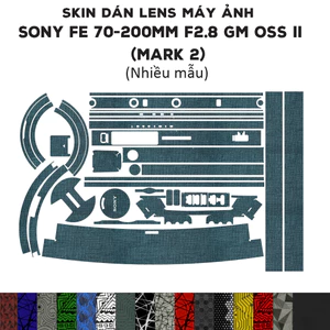 Skin dán Lens Sony FE 70-200mm F2.8 GM OSS II (Mark 2) (Nhiều mẫu) | Decal Film 3M dán bảo vệ ống kính 70-200 mm