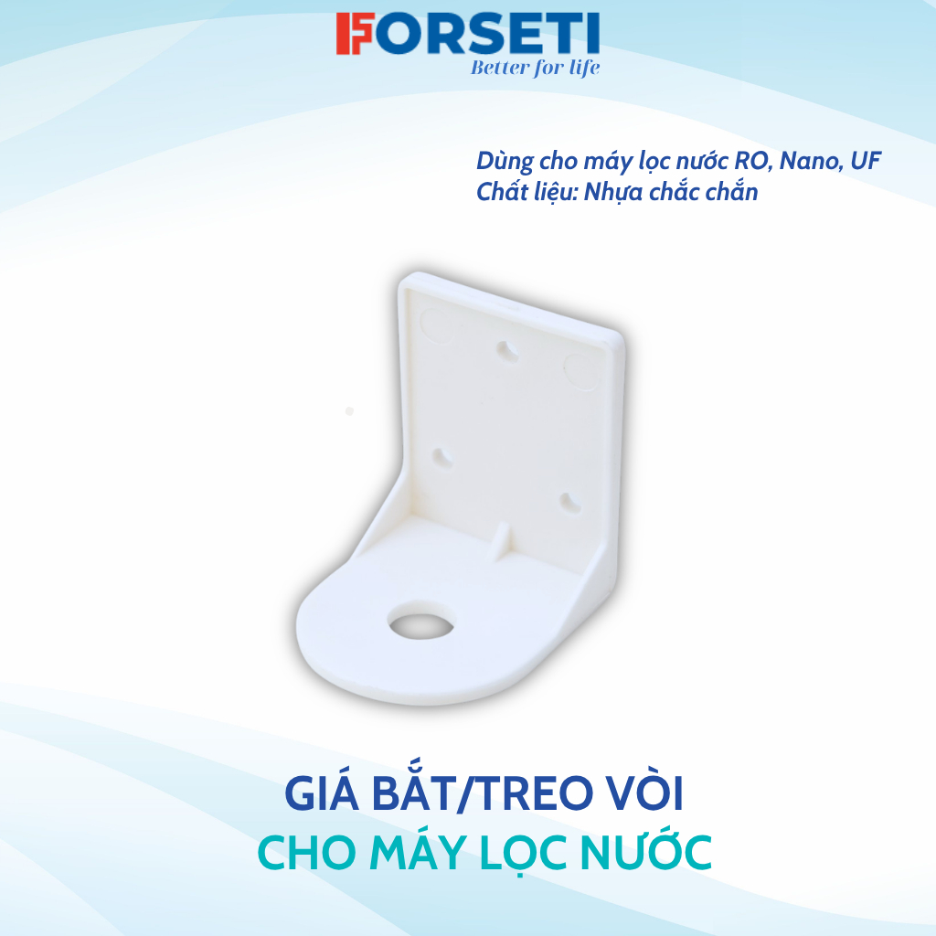 Giá Treo Vòi FORSETI Chất Liệu Nhựa Chắc Chắn An Toàn Dùng Cho Máy Lọc Nước Không Tủ RO Nano UF