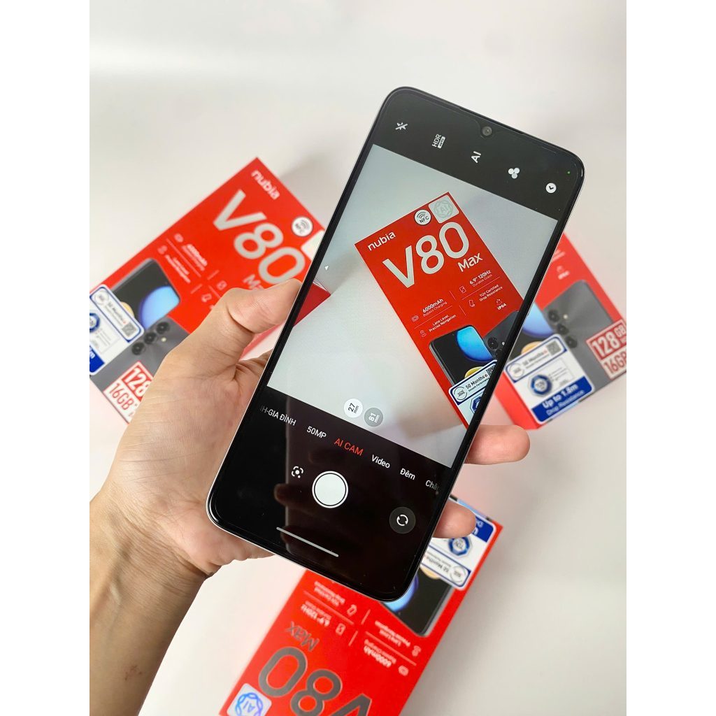 [Chính hãng] Điện Thoại ZTE Nubia V80 Max Fullbox Mới Nguyên Seal Màn 120Hz Pin 6000 mAh BH 12 Tháng