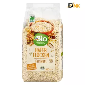 Yến Mạch dmBio Feinblatt 500g Đức | Yến Mạch Hữu Cơ Nguyên Cám | Giảm Cân Eat Clean Healthy