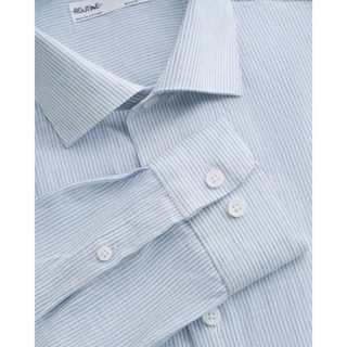 Áo sơ mi tay dài nam linen sọc. Regular - ROUTINE 10S26SHL035