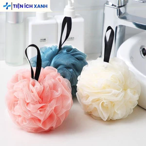 Bông Tắm Tròn Cao Cấp, Bông Tắm Tẩy Tế Bào Chết Chất Liệu Lưới PE Siêu Mềm Mại Trọng Lượng 30gr