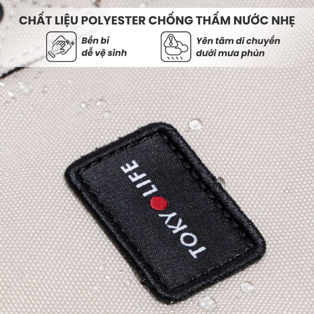 Ba lô chống trộm Mini chống thấm nước TOKYOLIFE 40004604 (33x22x14cm) - 13 inch