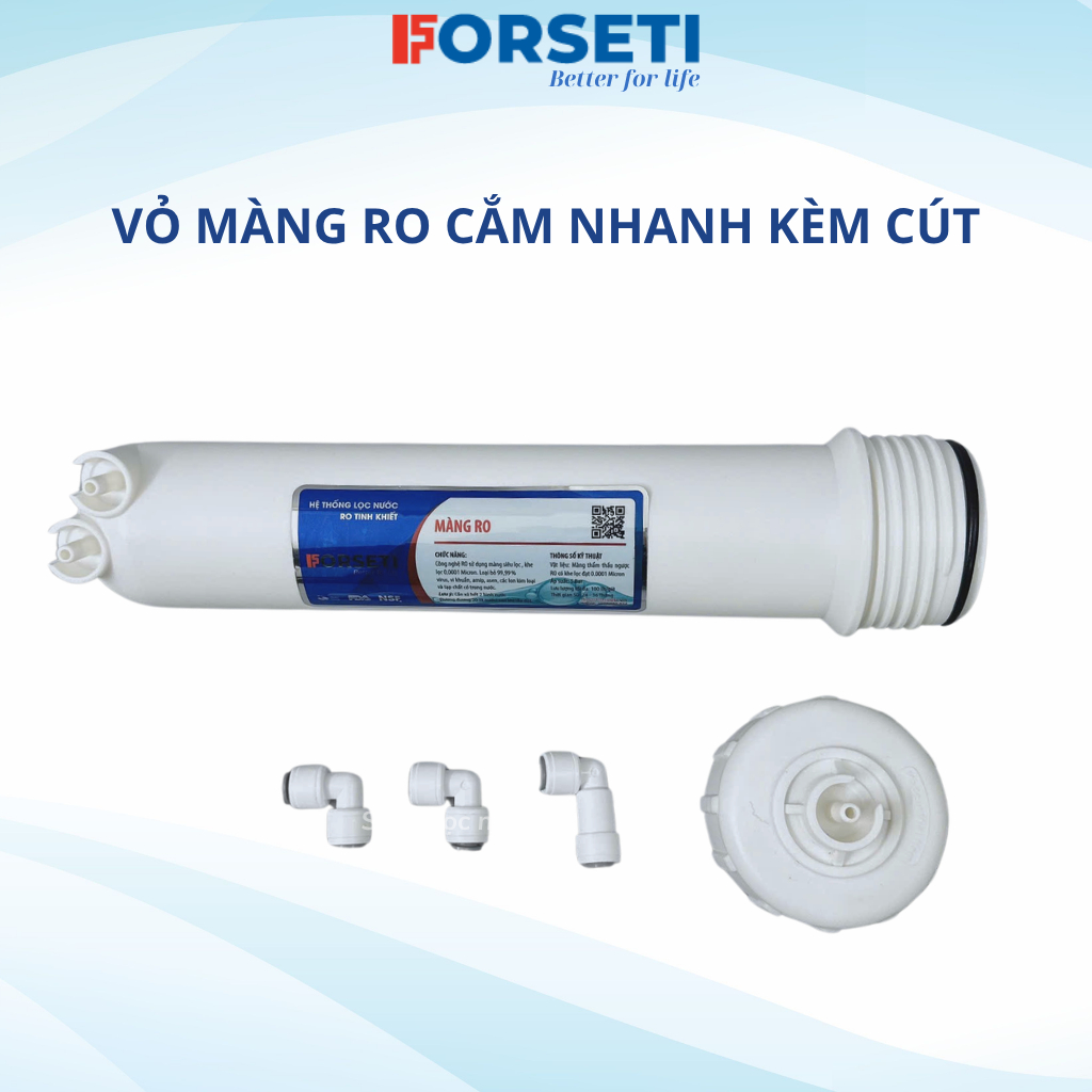 Cốc Lọc Số 4 - Vỏ Màng RO Cắm Nhanh Giúp Hạn Chế Rò Rỉ Nước dùng cho các máy lọc nước RO