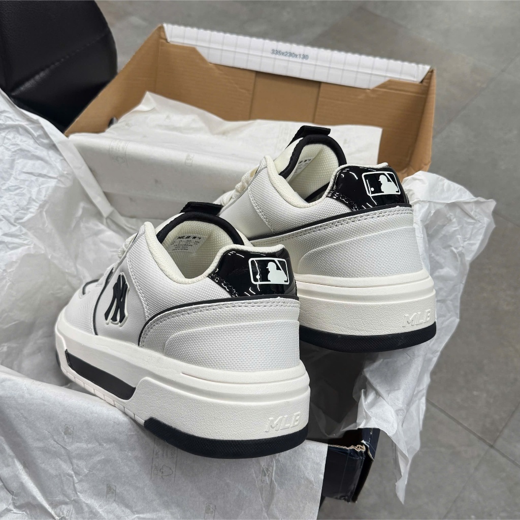 [Chính hãng] Giày MLB Chunky Liner Basic SL New York Yankees White - 3ASXCBS4N-50WHS