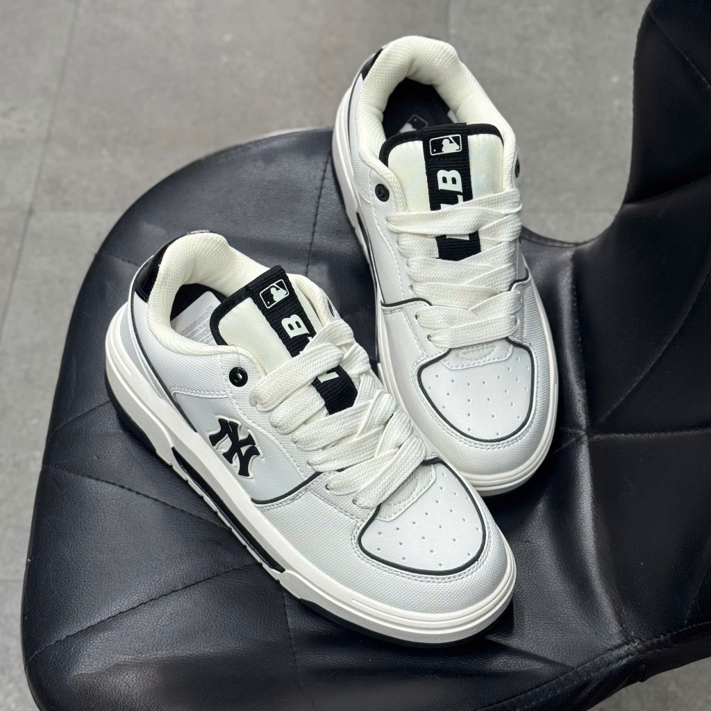 [Chính hãng] Giày MLB Chunky Liner Basic SL New York Yankees White - 3ASXCBS4N-50WHS