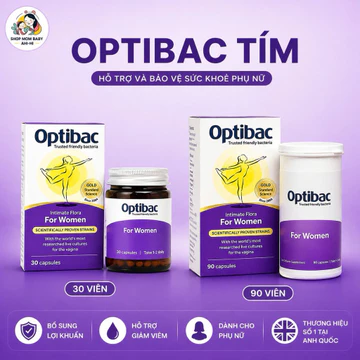 Men vi sinh Optibac Probiotics For Women – Hỗ trợ cân bằng hệ vi sinh vùng kín, bảo vệ sức khỏe phụ nữ