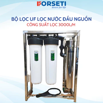 Bộ lọc tổng UF công suất lớn 3000l/h lọc nước đầu nguồn, lọc nước sinh hoạt gia đình hàng chính hãng