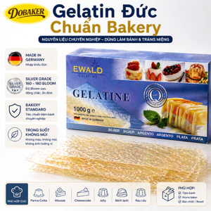 Set Lá Gelatin Cao Cấp – Nguyên Liệu Làm Mousse, Flan, Panna Cotta – Phân Phối DoBaker