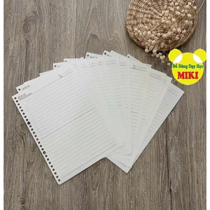 RUỘT SỔ CÒNG B5 – GIẤY REFILL KẺ NGANG (60 TỜ) ✨📒