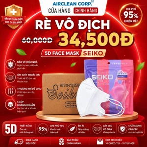 Thùng 100 Chiếc Khẩu Trang SEIKO 3 Lớp Kháng Khuẩn