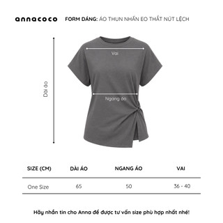 [HOẢ TỐC] Áo Thun Nữ Nhấn Eo Thắt Nút Lệch Form Basic Tôn Dáng | Chris Tee
